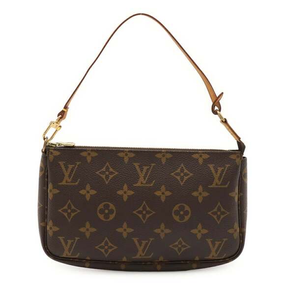 LOUIS VUITTON Brown Monogram Pochette Pouch